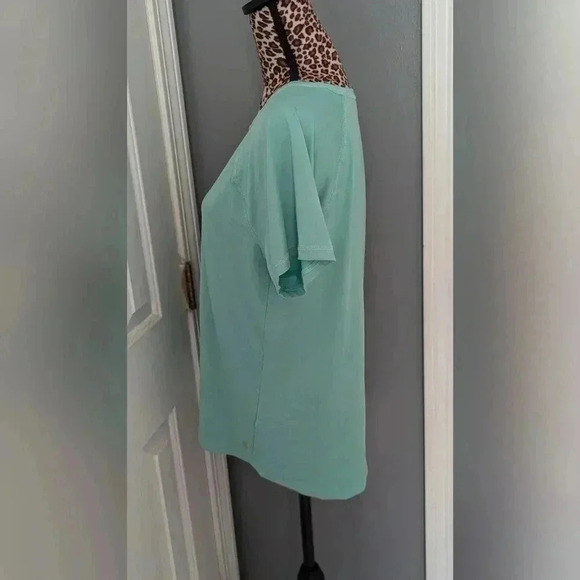 Tek Gear Workout Gear Women's Sleeve Shirt Size L Aqua Color (EUC) - Picture 6 of 9